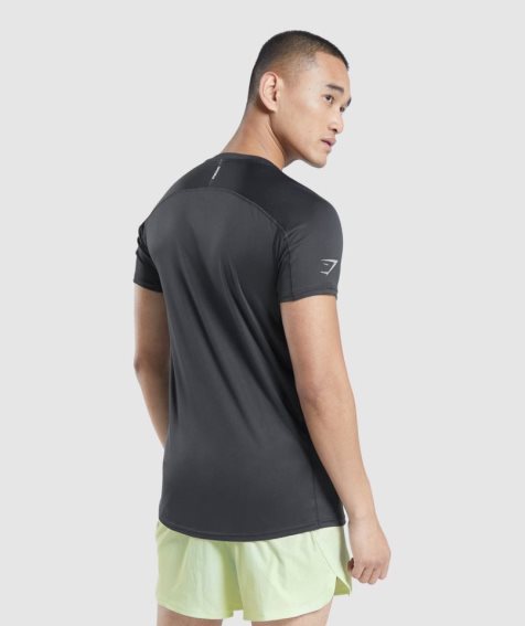 Men's Gymshark Speed Evolve T-Shirts Black | CA 0573ND